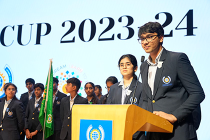 Students Deliver Speeches on Their Year at the 2024 House Cup Assembly