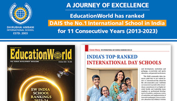 EducationWorld has ranked DAIS the No. 1 International School in India