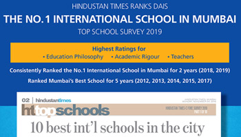 Hindustan Times ranks DAIS the No. 1 International School in Mumbai