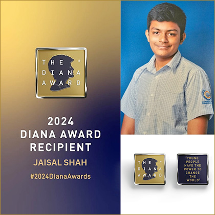 Jaisal Shah wins the Diana Award 2024