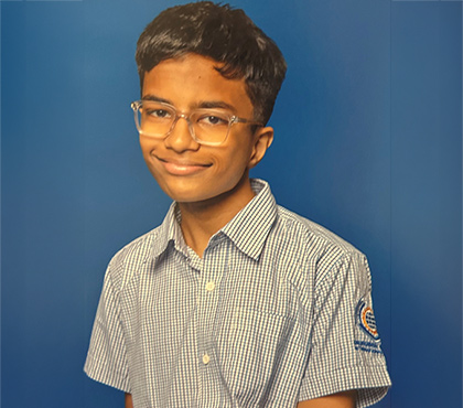 DAIS student Vikram Karra of IBDP Year 11